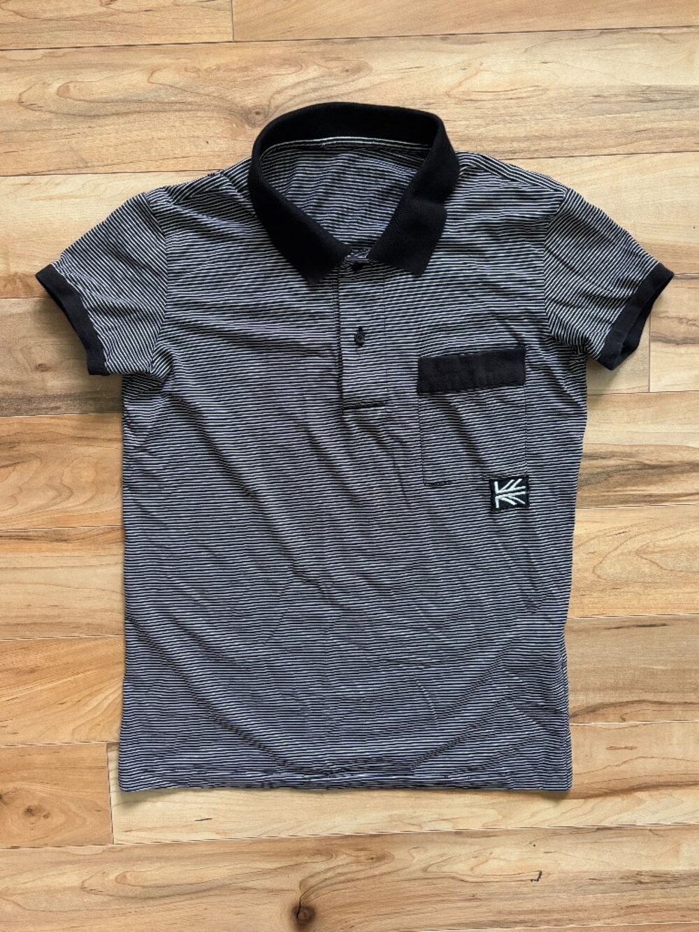Dior Homme Vintage British Union Jack Striped Polo Shirt
